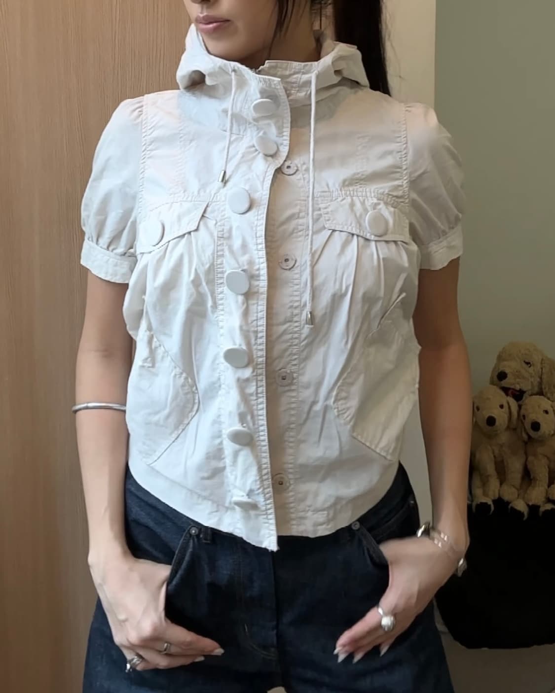 Barbie 벌룬 반팔 후드 상품이미지1