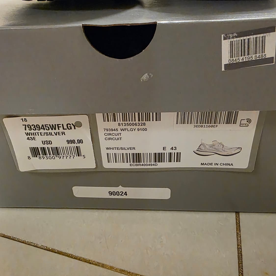 발렌시아가 서킷 스니커즈 43 실버/화이트 상품이미지4