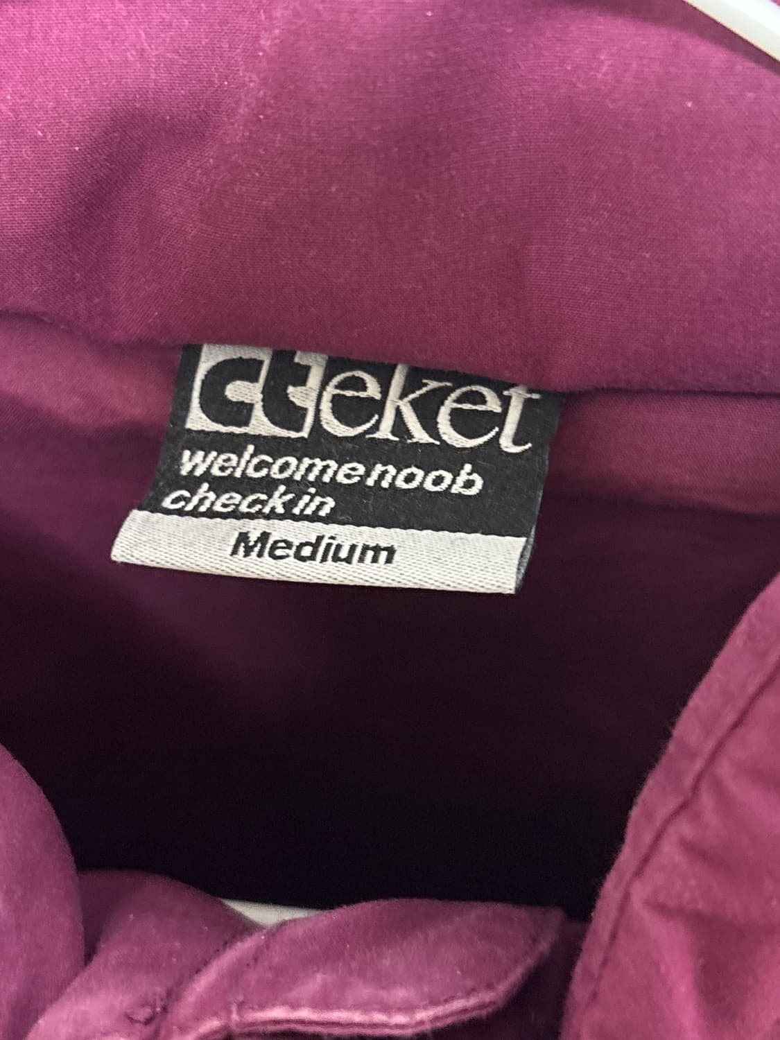 테켓 바람막이 버건디 M사이즈 상품이미지4