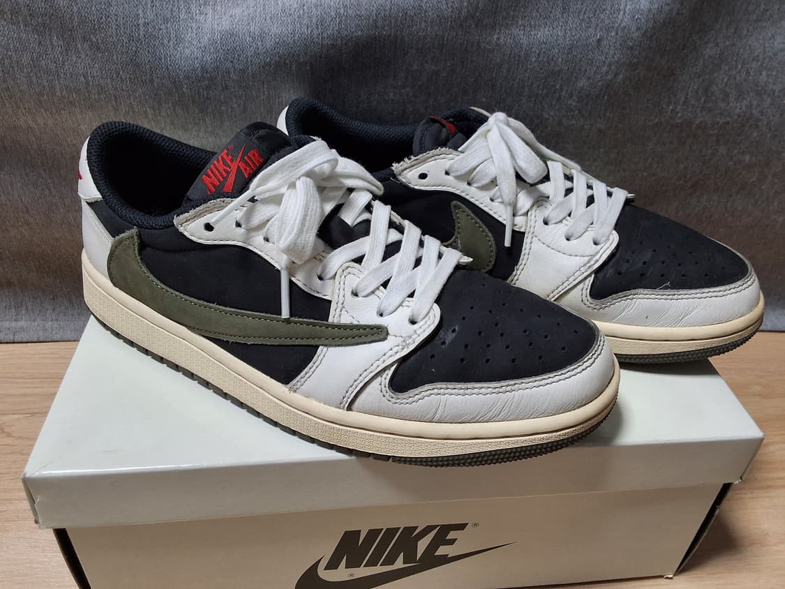 조던1 트래비스스캇 미디움 올리브 250 상품이미지5