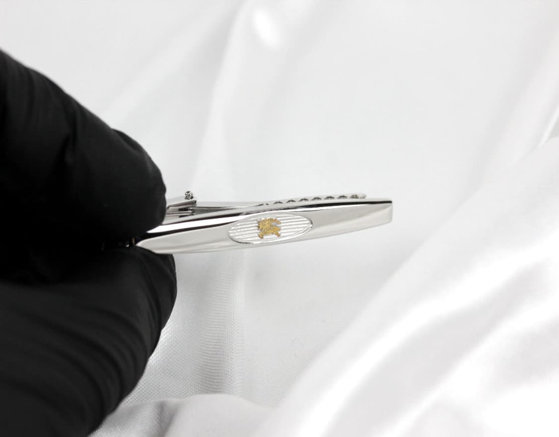 버버리 A등급 5.2cm 은 실버925 유광 남자 명품 넥타이핀 상품이미지7