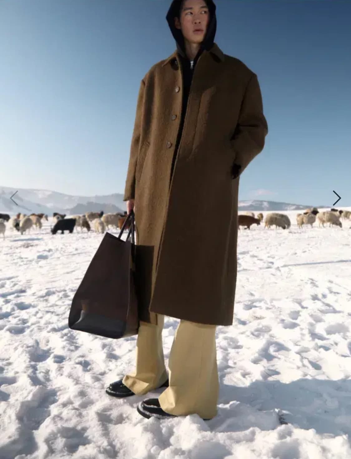 [L] STU 프린지 맥코트 브라운 새상품 상품이미지1