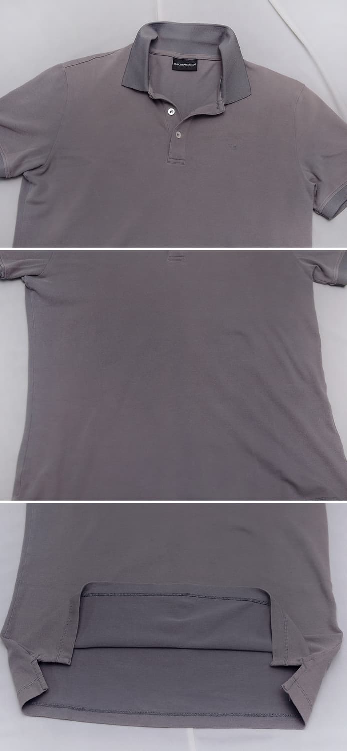 아르마니 (ARMANI) 투톤카라 반팔 폴로티 피케티셔츠 (95-100) 상품이미지4
