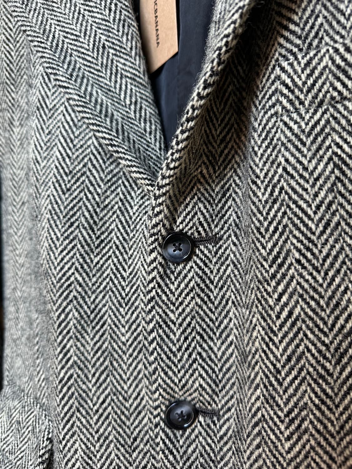 90s 폴로 랄프로렌 해리스 트위드 헤링본 자켓 made in usa 상품이미지5