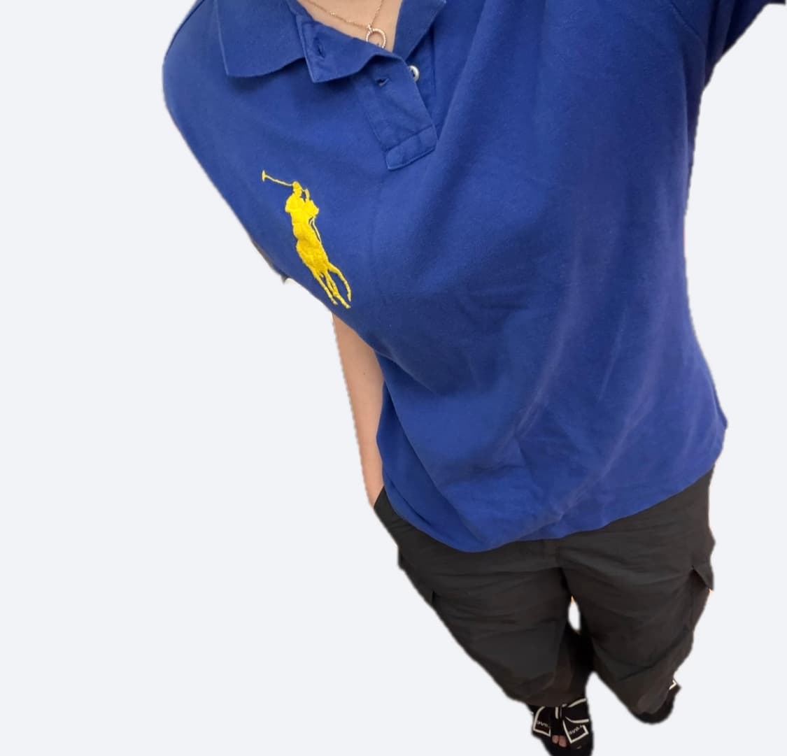 💙폴로 랄프로렌 옐로우 빅포니 커스텀핏 블루 카라티 PK티💙 상품이미지2