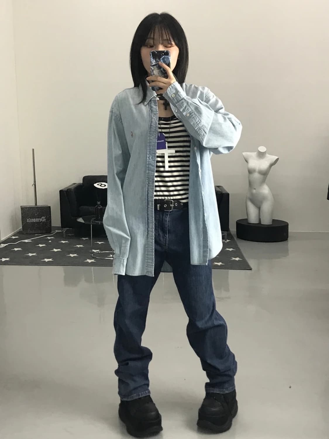 폴로랄프로렌 데님 셔츠 상품이미지2