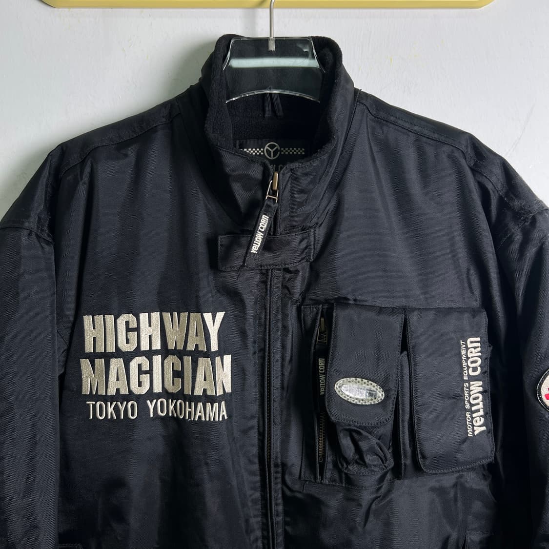 옐로우콘 블랙 모터사이클 레이싱 자켓 3L 상품이미지4