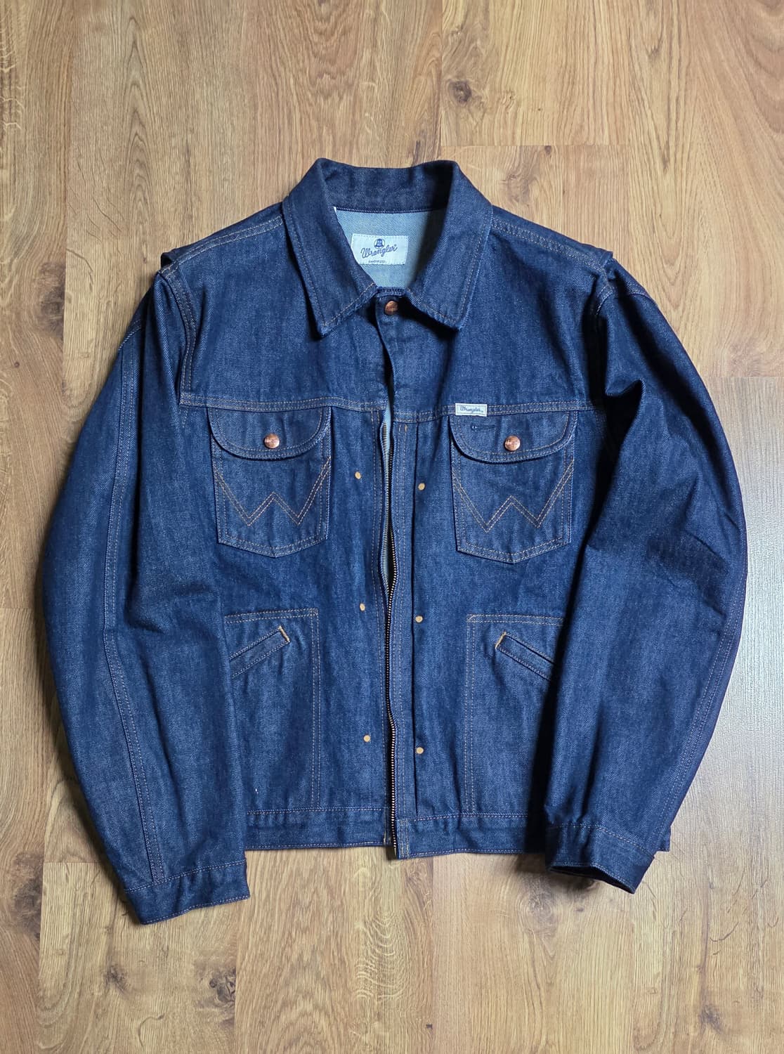 랭글러 콘 데님 화이트오크 셀비지 자켓 L 상품이미지1