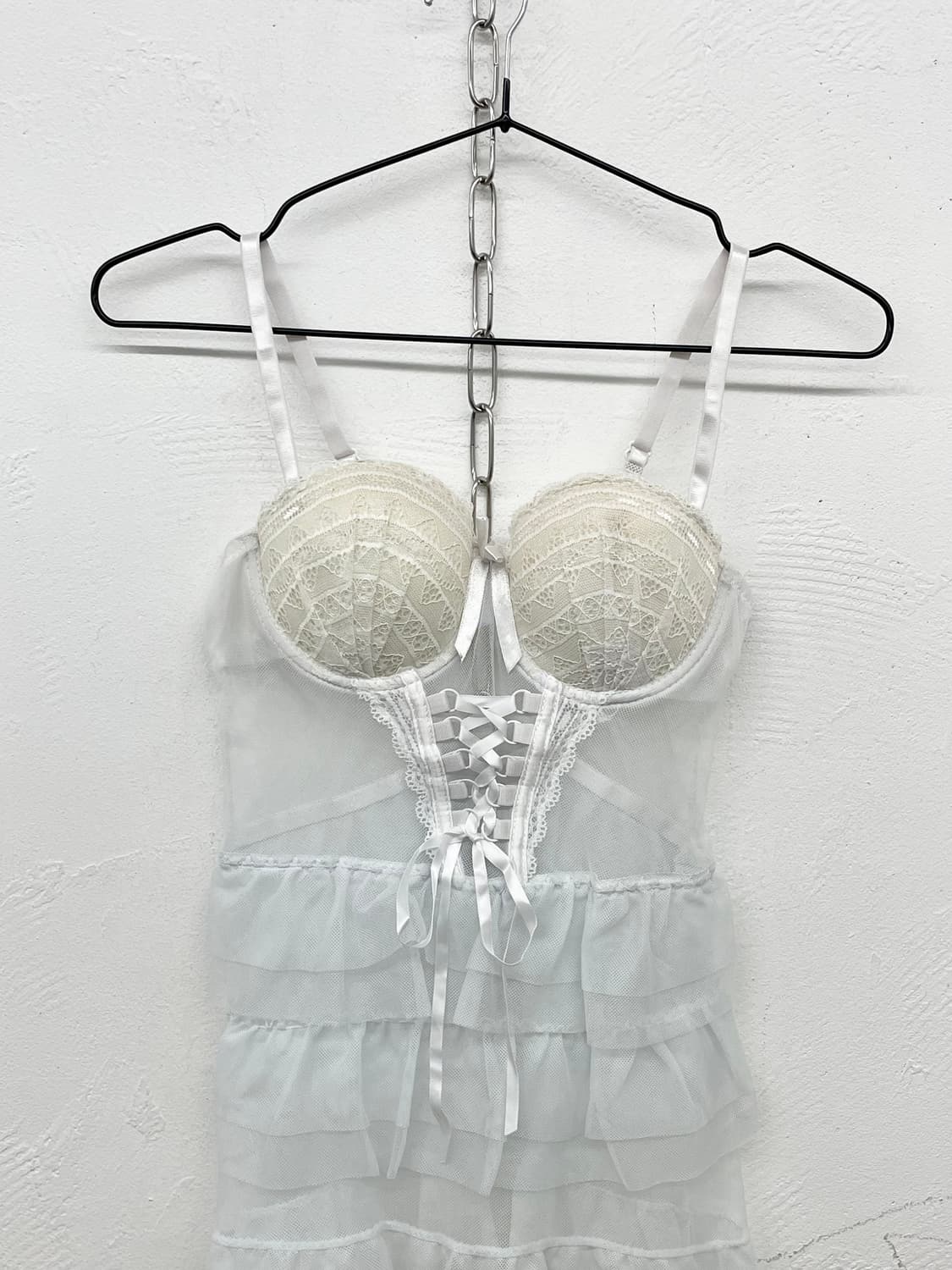 화이트 엔젤 시어 프릴 코르셋 상품이미지5