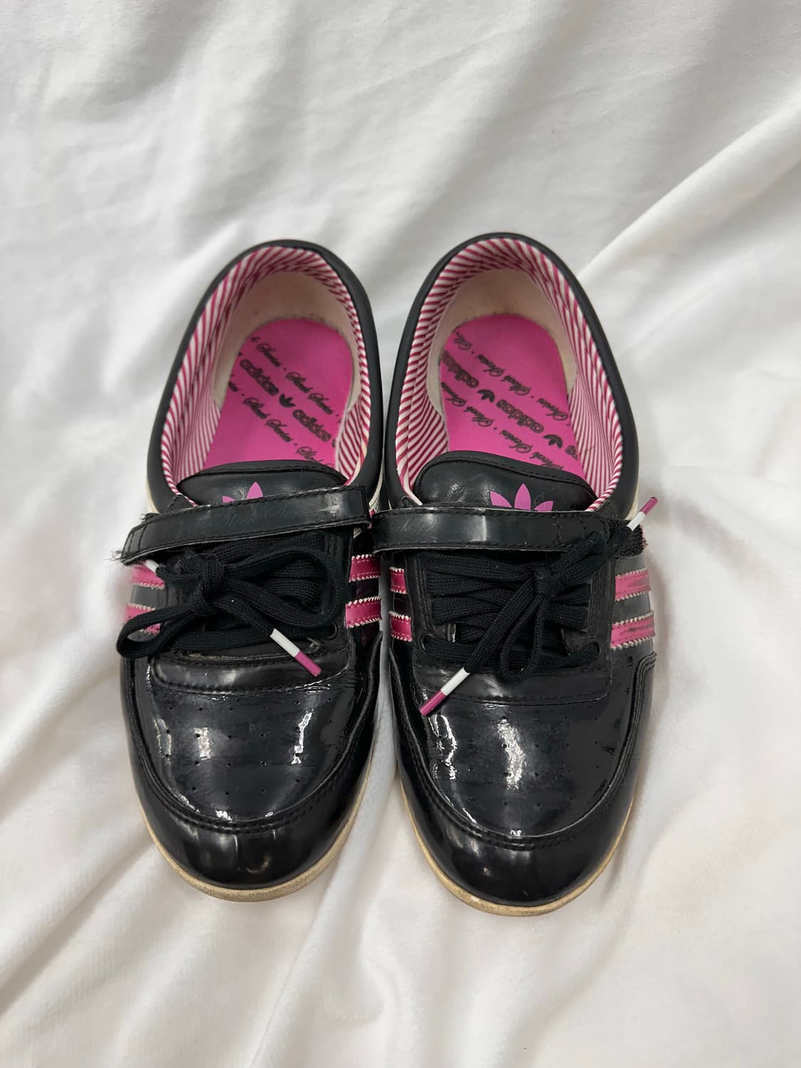 (245)아디다스 에나멜 플랫 슈즈 검핑 상품이미지2