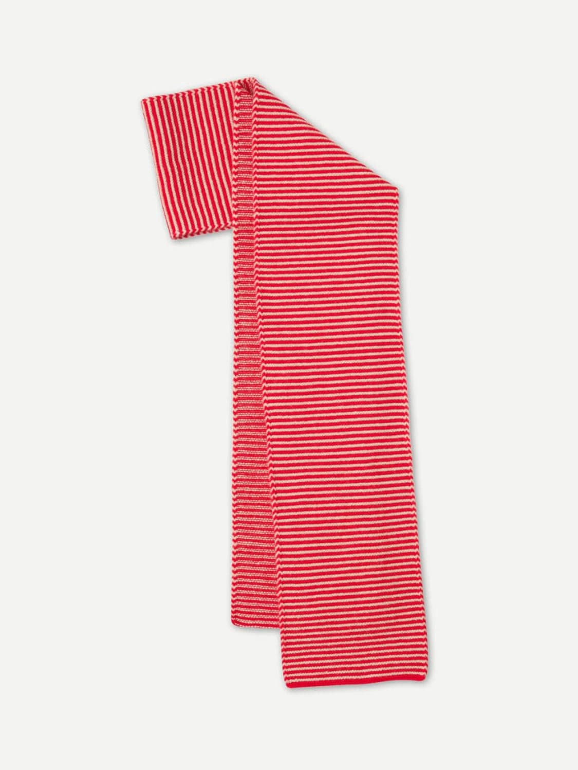 스트라이프 레드 울 머플러 목도리 새제품 상품이미지3