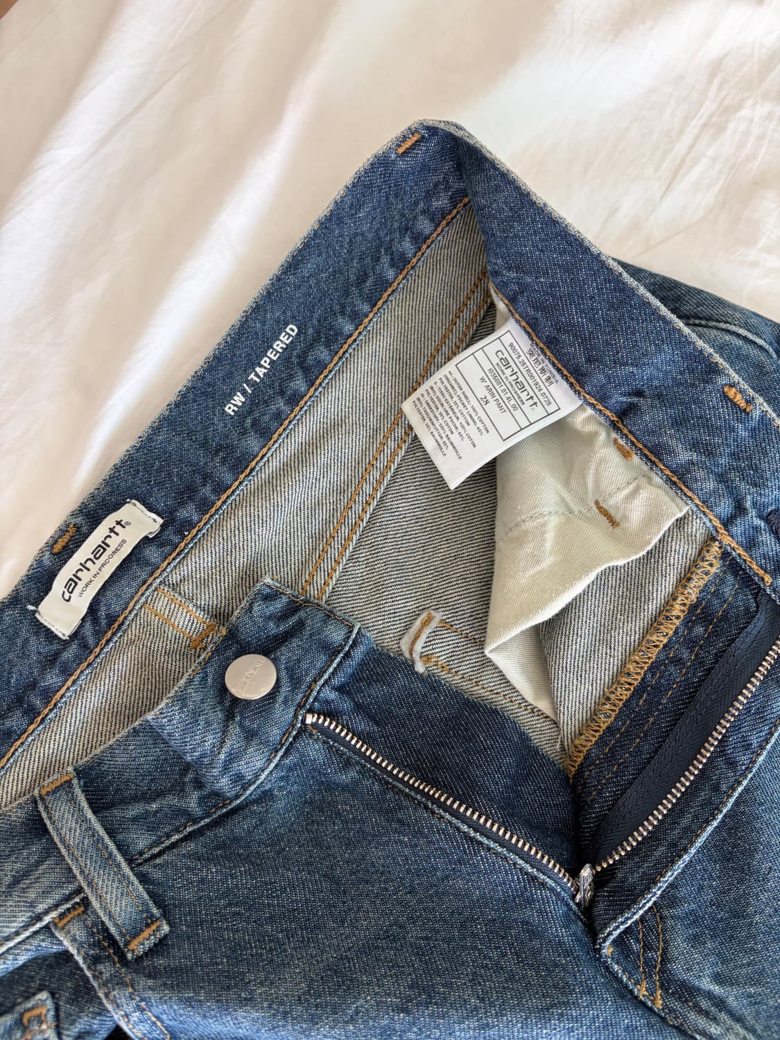 칼하트 WIP Arin pants dark blue washed 28 상품이미지3