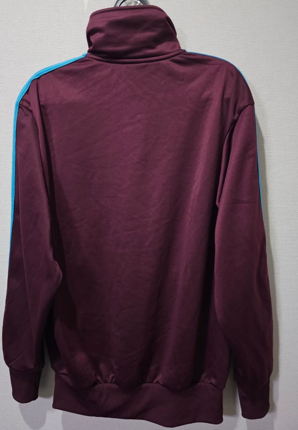 아디다스 파이어버드 버건디 마룬 스카이블루 트랙탑 저지 져지집업 95/M 상품이미지4