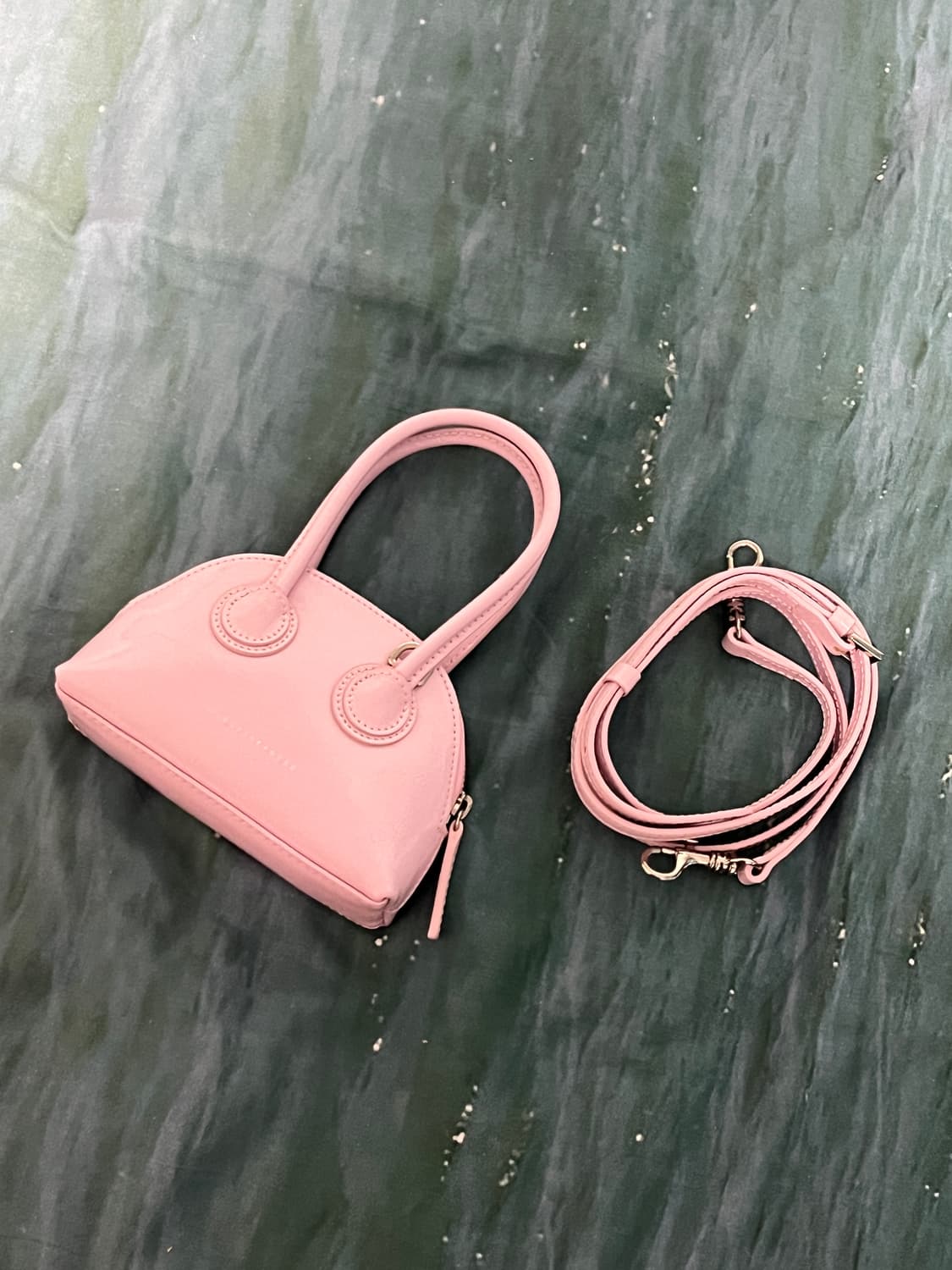 마지셔우드 베셋미니 핑크 크링클 마이크로스 백  상품이미지1