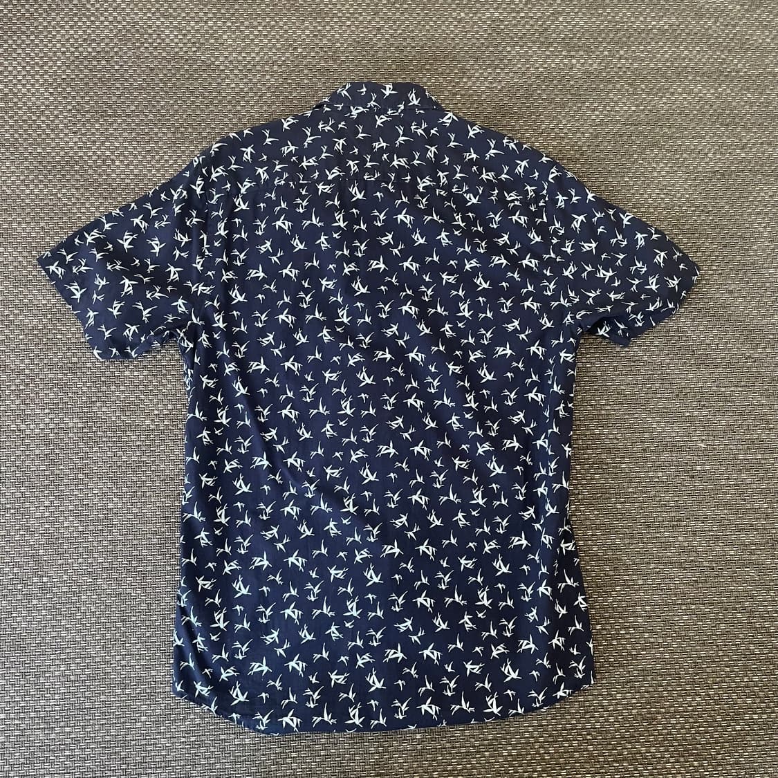 타미힐피거 네이비 대나무 패턴 반팔 셔츠 M 상품이미지2