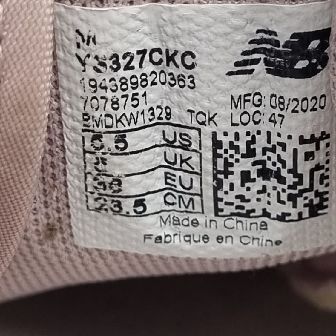 hhh 뉴발란스 327 버치핑크 운동화 235 상품이미지6