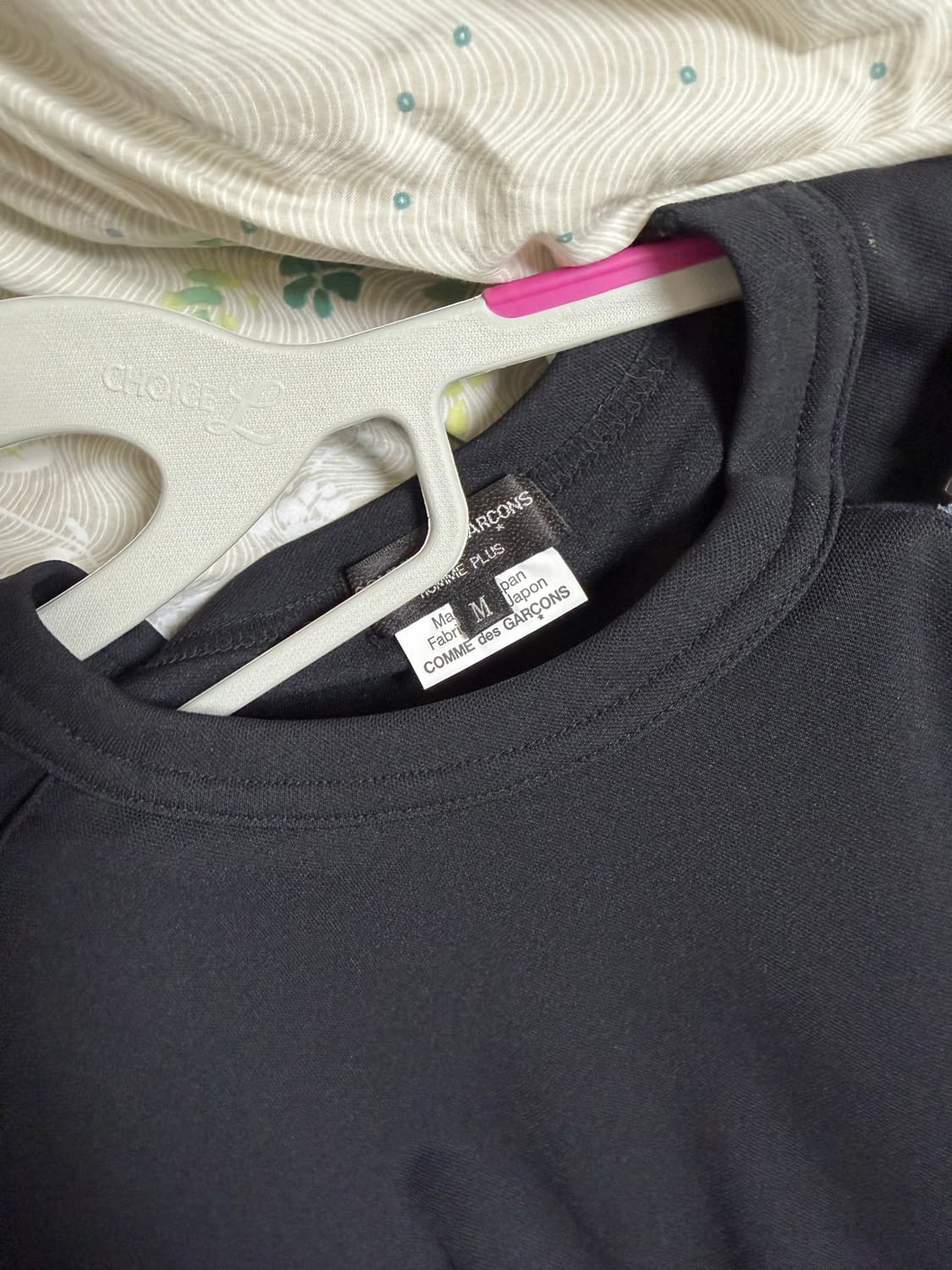 꼼데가르송 옴므플러스 지퍼 포인트 티 M 상품이미지2