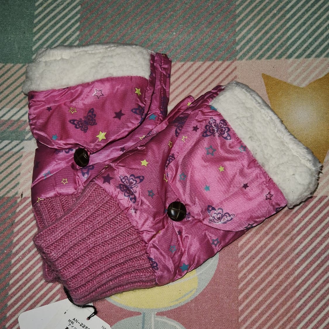 08s 안나수이 핑크 키치 나일론 퍼 2way 장갑 상품이미지9