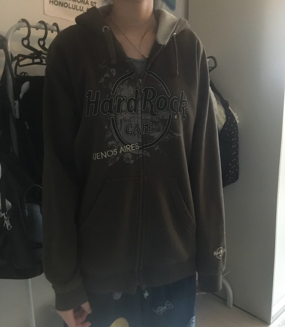 하드락카페 빈티지 후드집업 상품이미지2