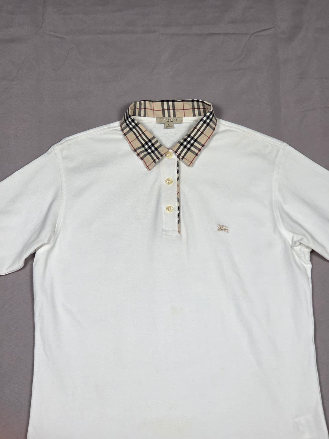 [버버리] 노바체크 카라 반팔 폴로 셔츠 | S00094 상품이미지2