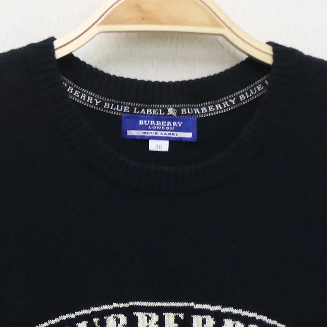 버버리 블루라벨 퍼프소매 울 혼방 반팔 니트 61952 상품이미지3