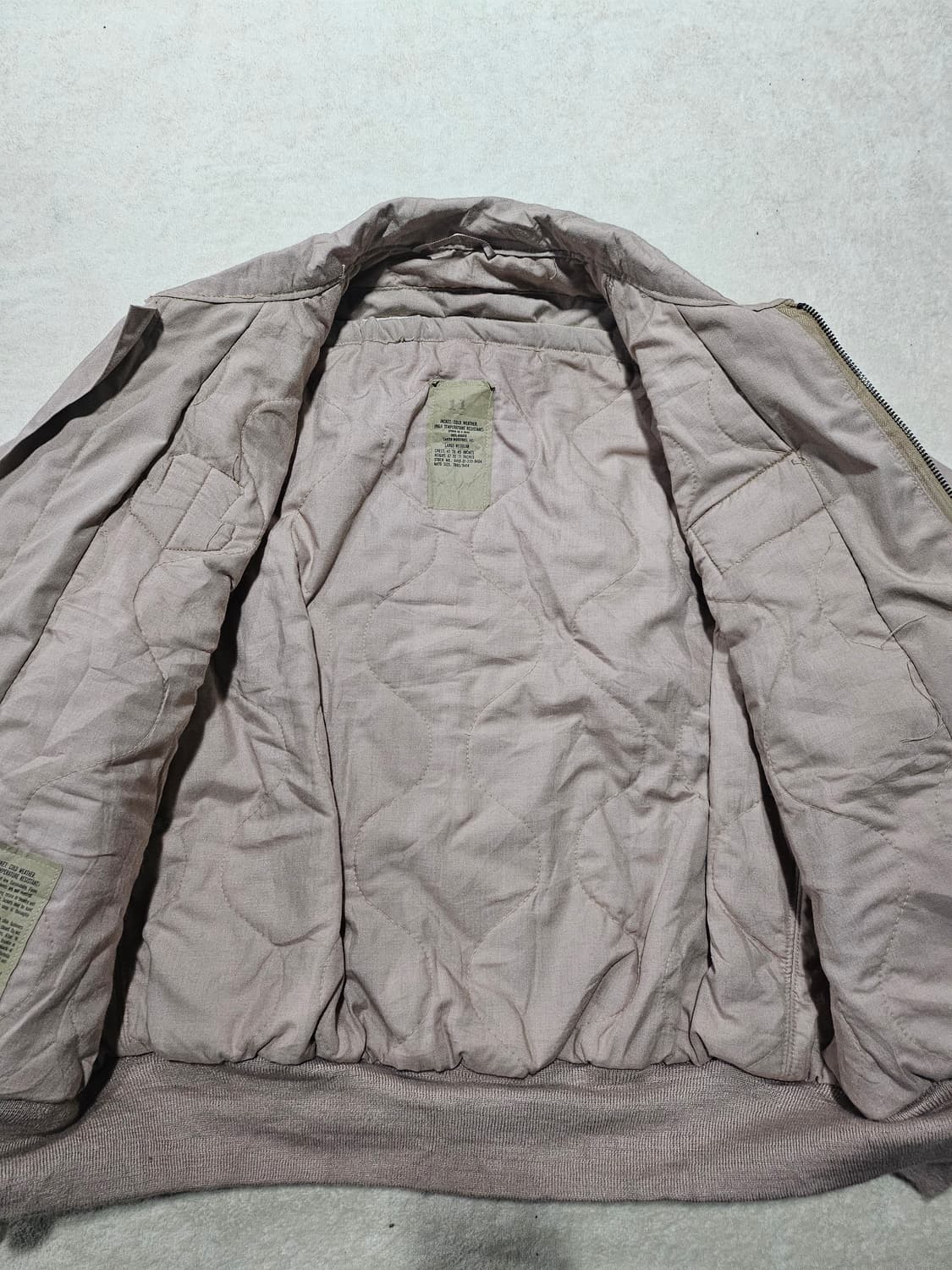 90s 미군오리지날 탄색CVC 탱커병쟈켓 신품 L/R 상품이미지2