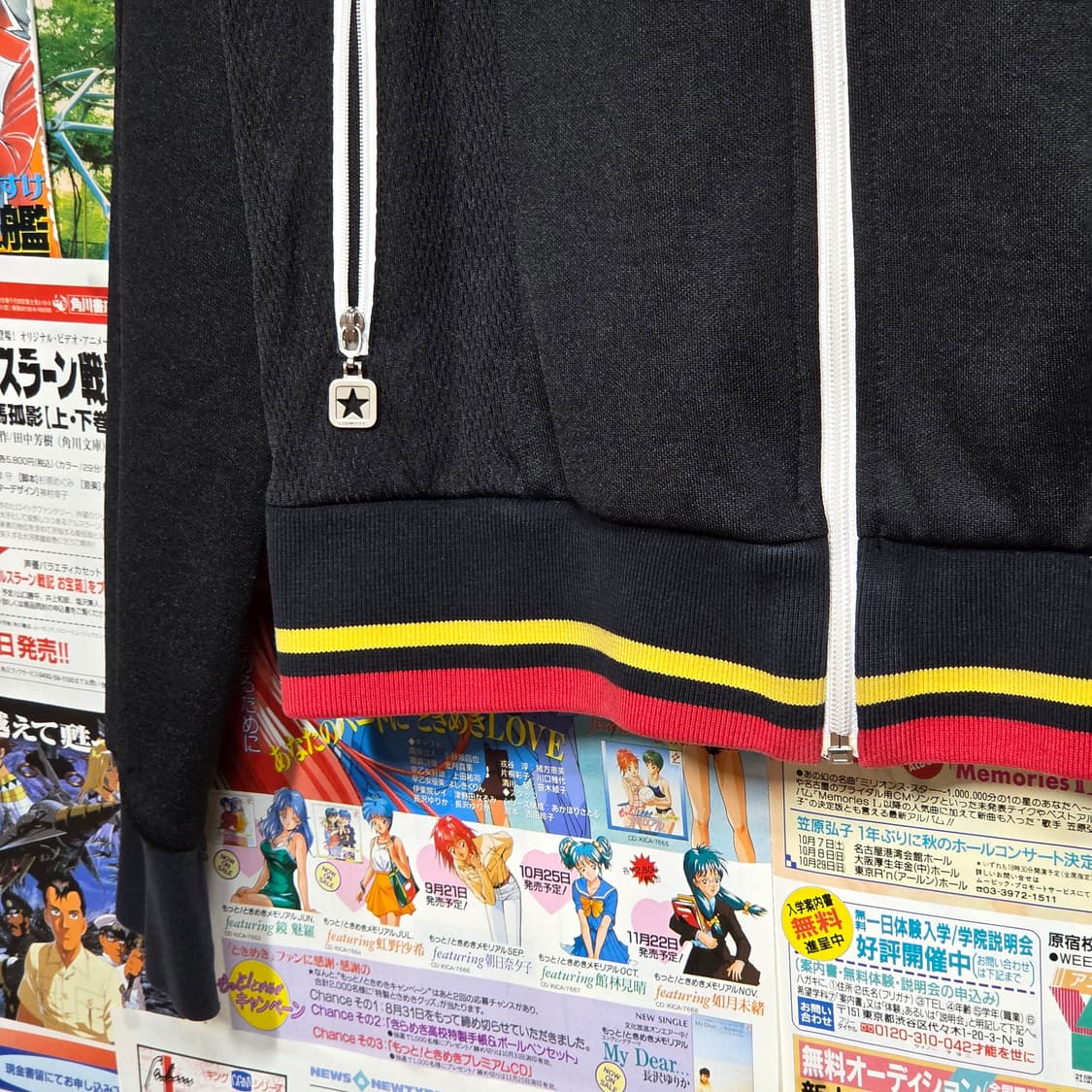 컨버스 블랙 레드 투라인 걸스 져지 상품이미지5