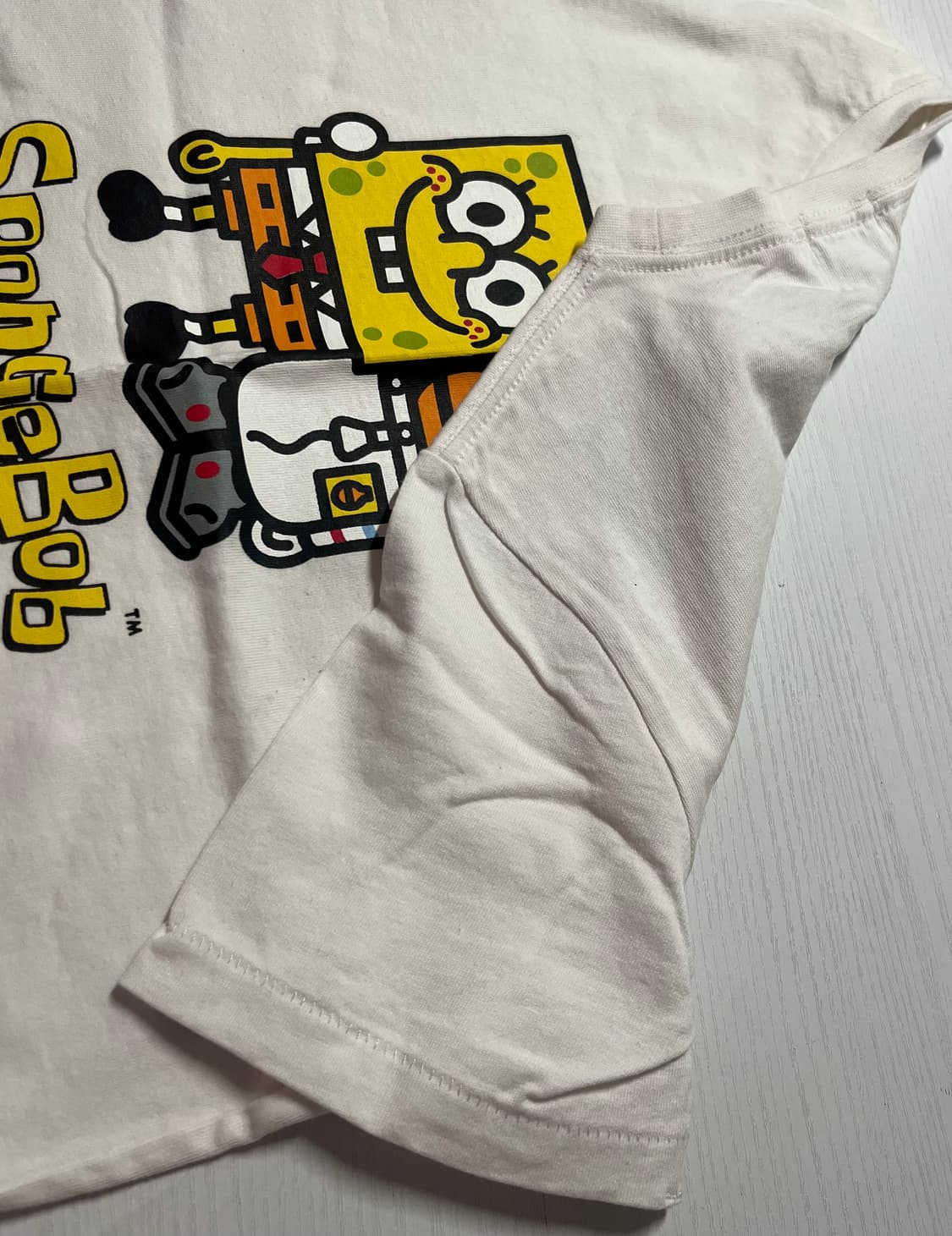 베이프 bape 스폰지밥 베이비마일로 콜라보 반팔 반소매 티셔츠 정품 상품이미지2