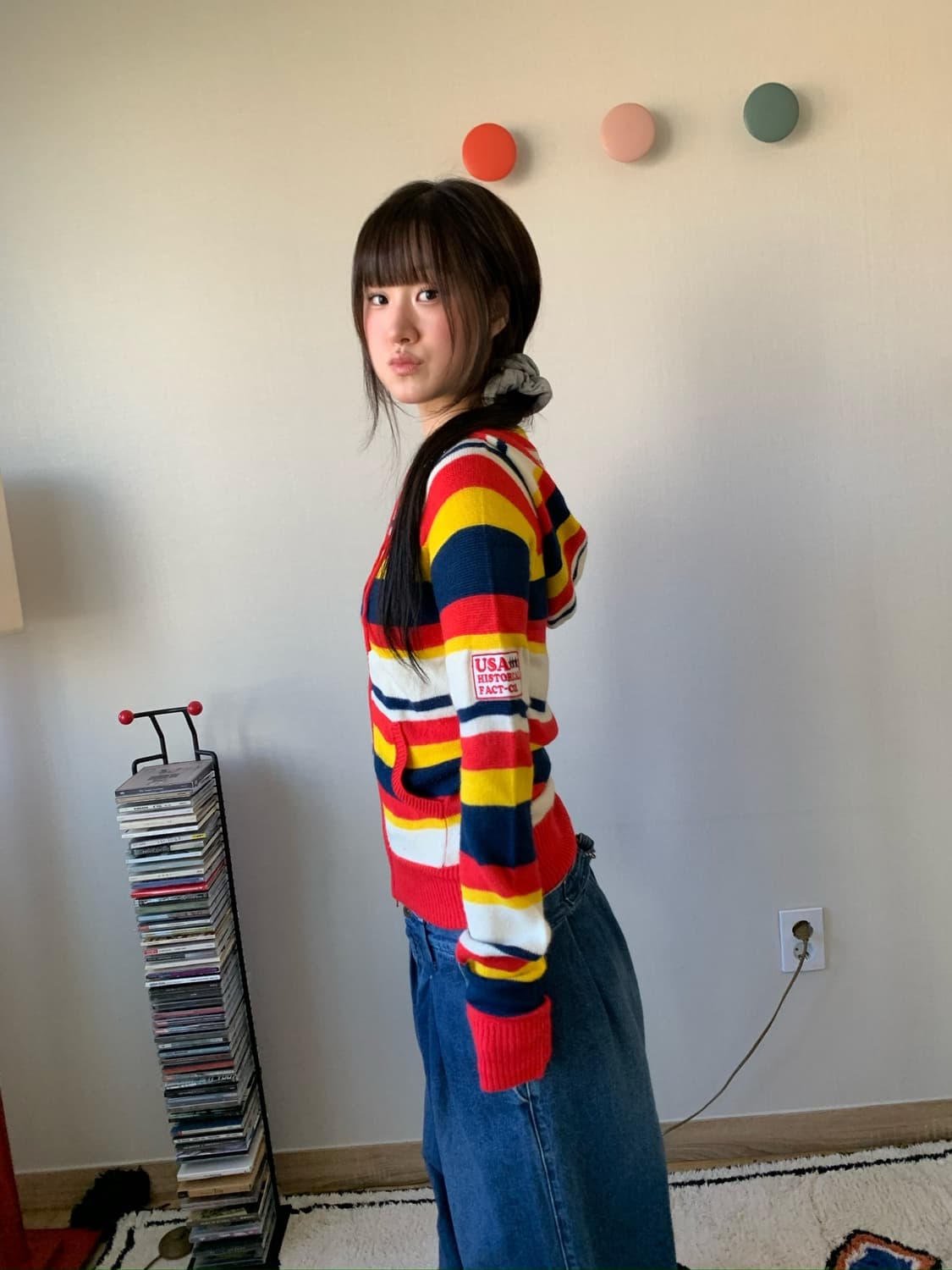 kitsch stripe.. knit zip-up 상품이미지4