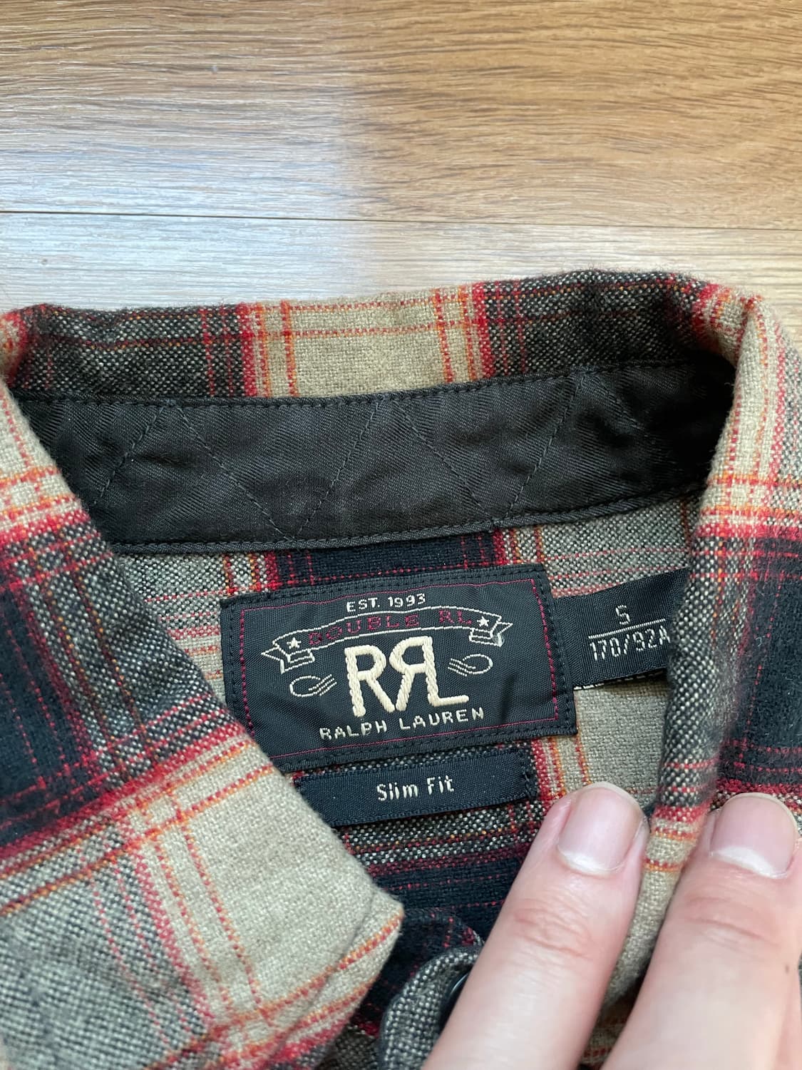 RRL 체크 셔츠 브라운 블랙 베이지 플레이드 타탄 S 상품이미지3