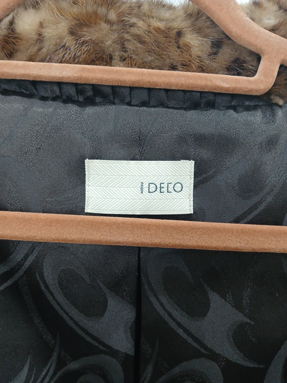 DECO 레오파드 천연밍크 숏코트 자켓 85-90 S 상품이미지9