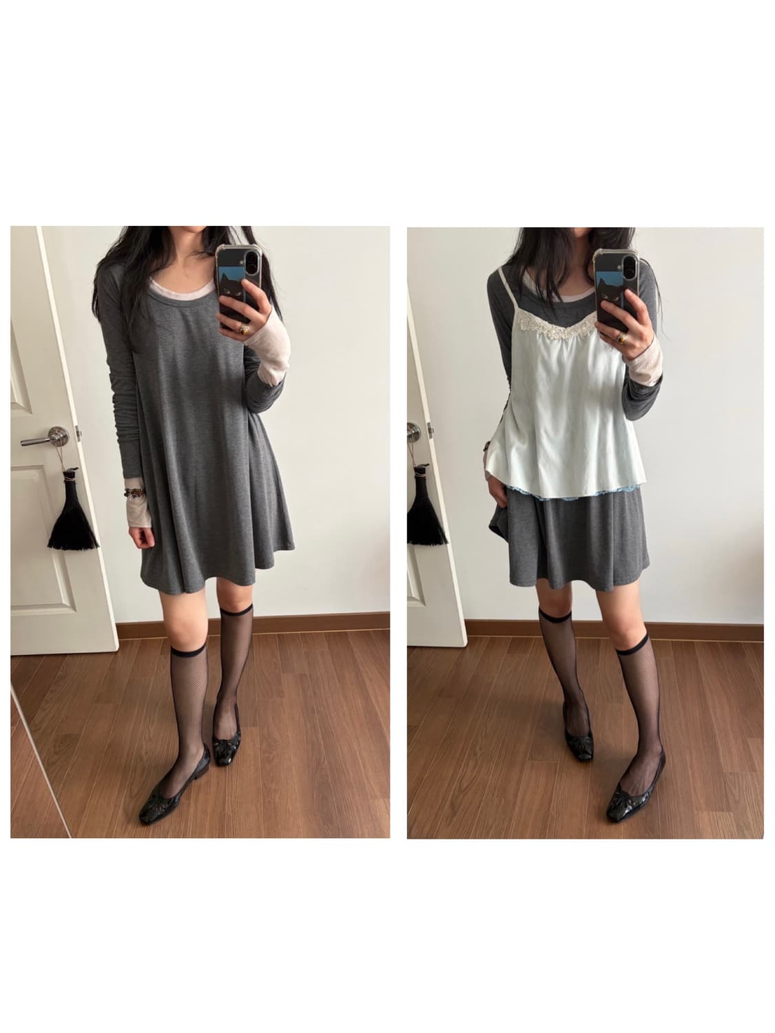 long sleeve top&dress 상품이미지2