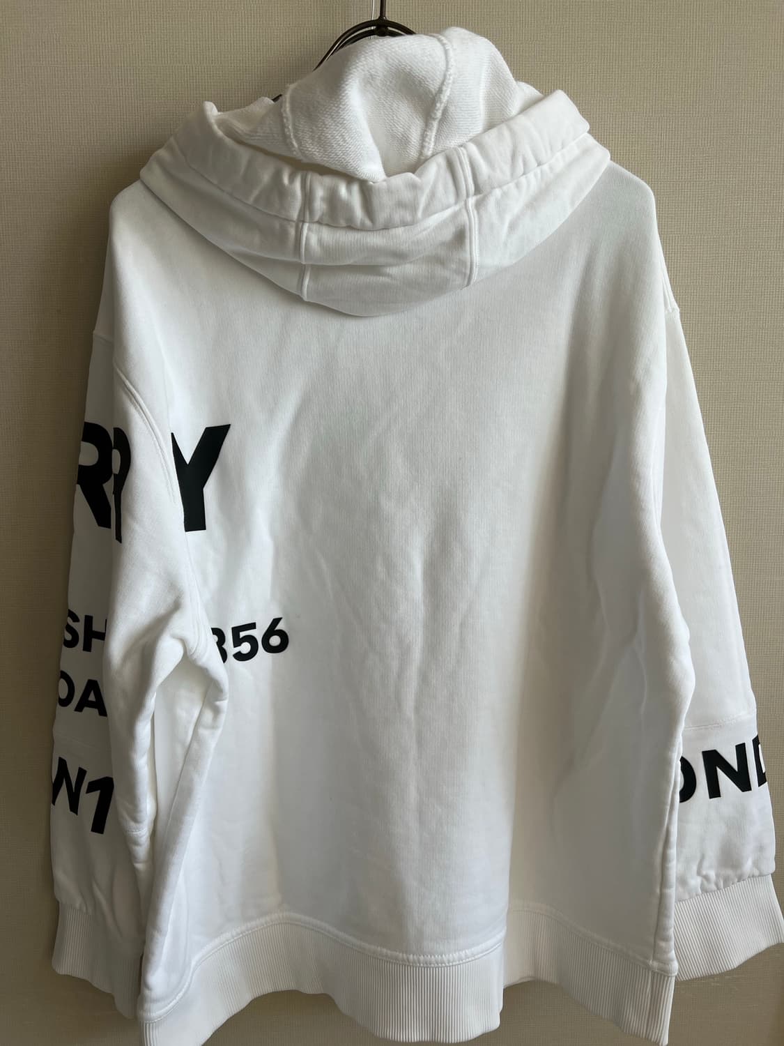 버버리 호스페리 프린트 코튼 오버사이즈 후드 상품이미지4