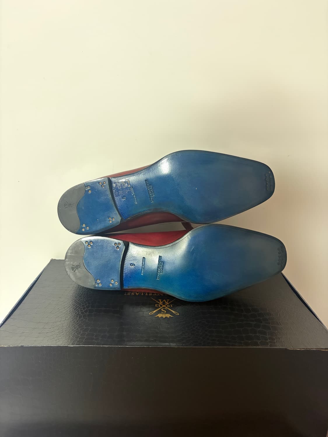 수토만텔라시 버건디 구두 8사이즈 상품이미지5