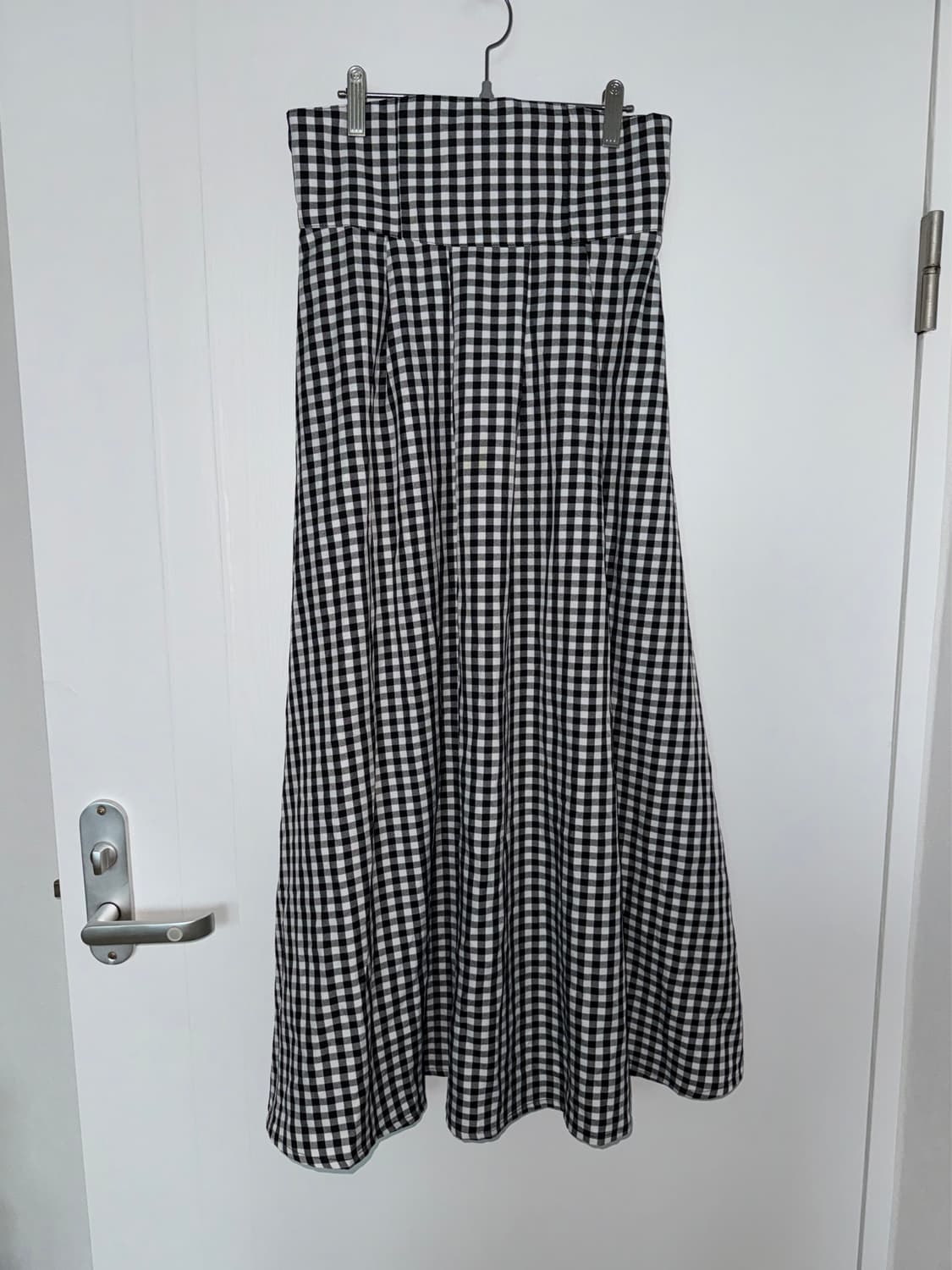 Gingham Corset Long Skirt 상품이미지1