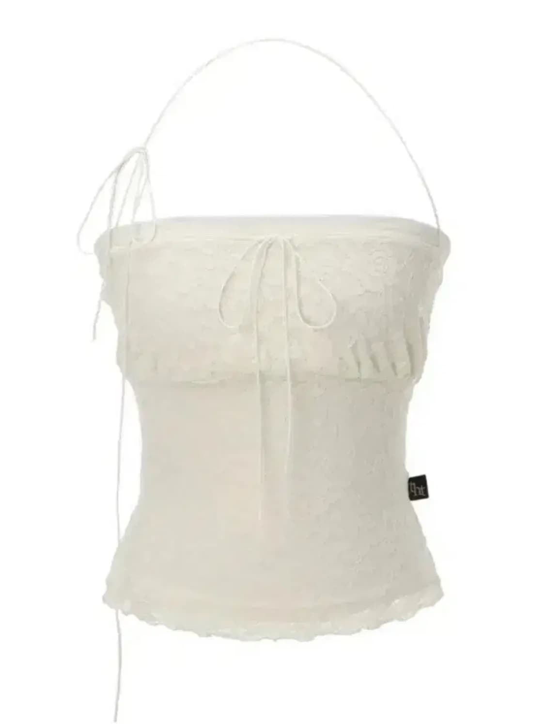 쓰리타임즈 리사 튜브 탑 아이보리 M 상품이미지1