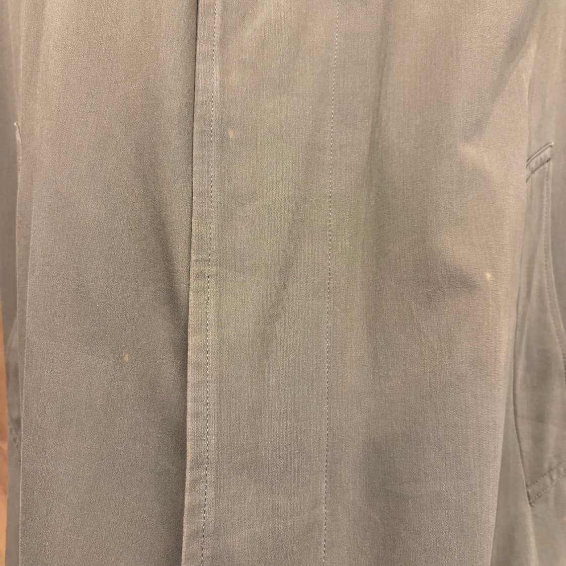 지방시 미니멀 싱글 롱 코트 레귤러 카라 사이드 사선 포켓 디테일 브라운 상품이미지8