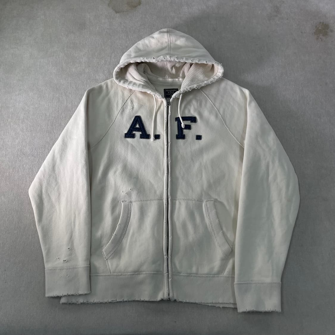 105 아베크롬비 AF 크림 후드집업 상품이미지1