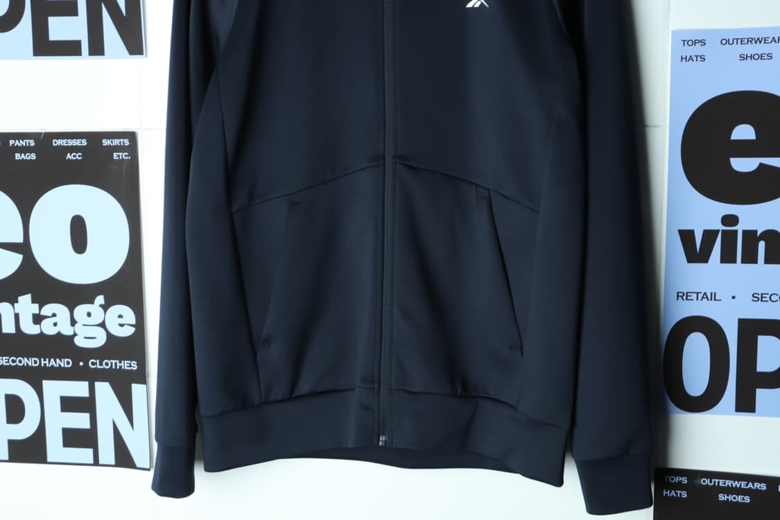 (L-XL) 리복 집업 바람막이 점퍼자켓 져지 후드 네이비-H31276 상품이미지4