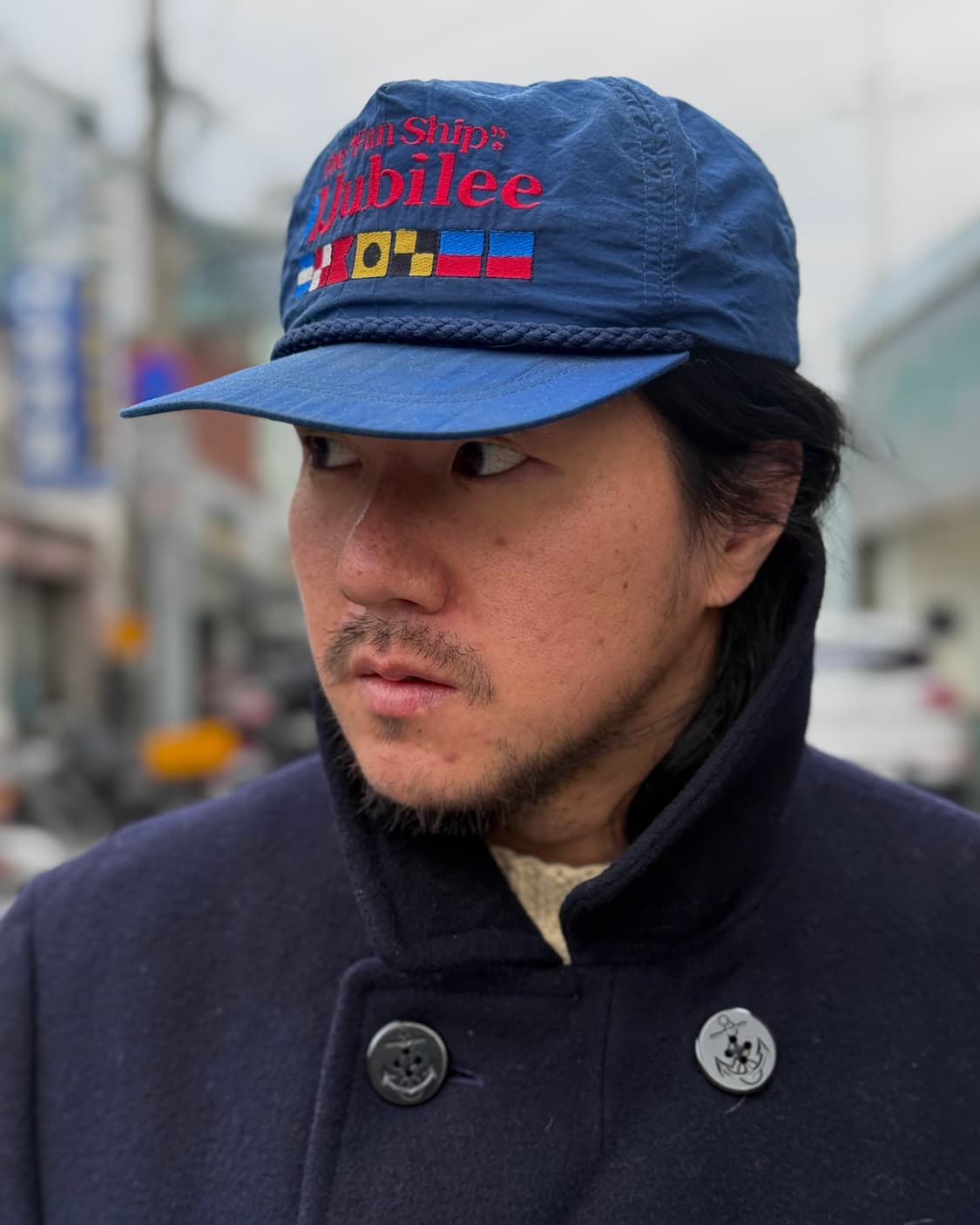 80-90‘s 클래식 스포츠웨어 카니발 더 펀 십 주빌리 블루 캡 OS 상품이미지8