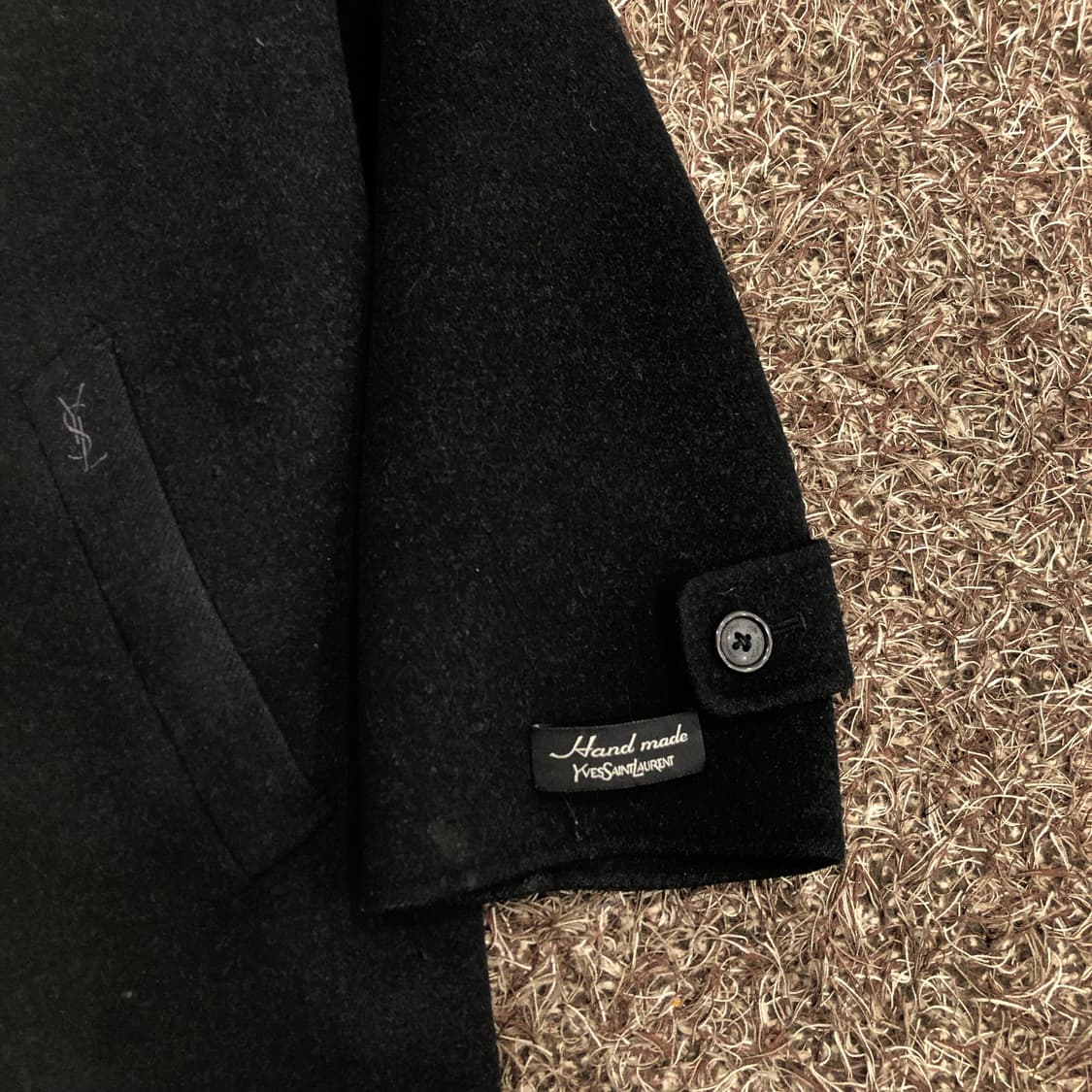 입생로랑 아카이브 울 미니멀 코트 상품이미지4