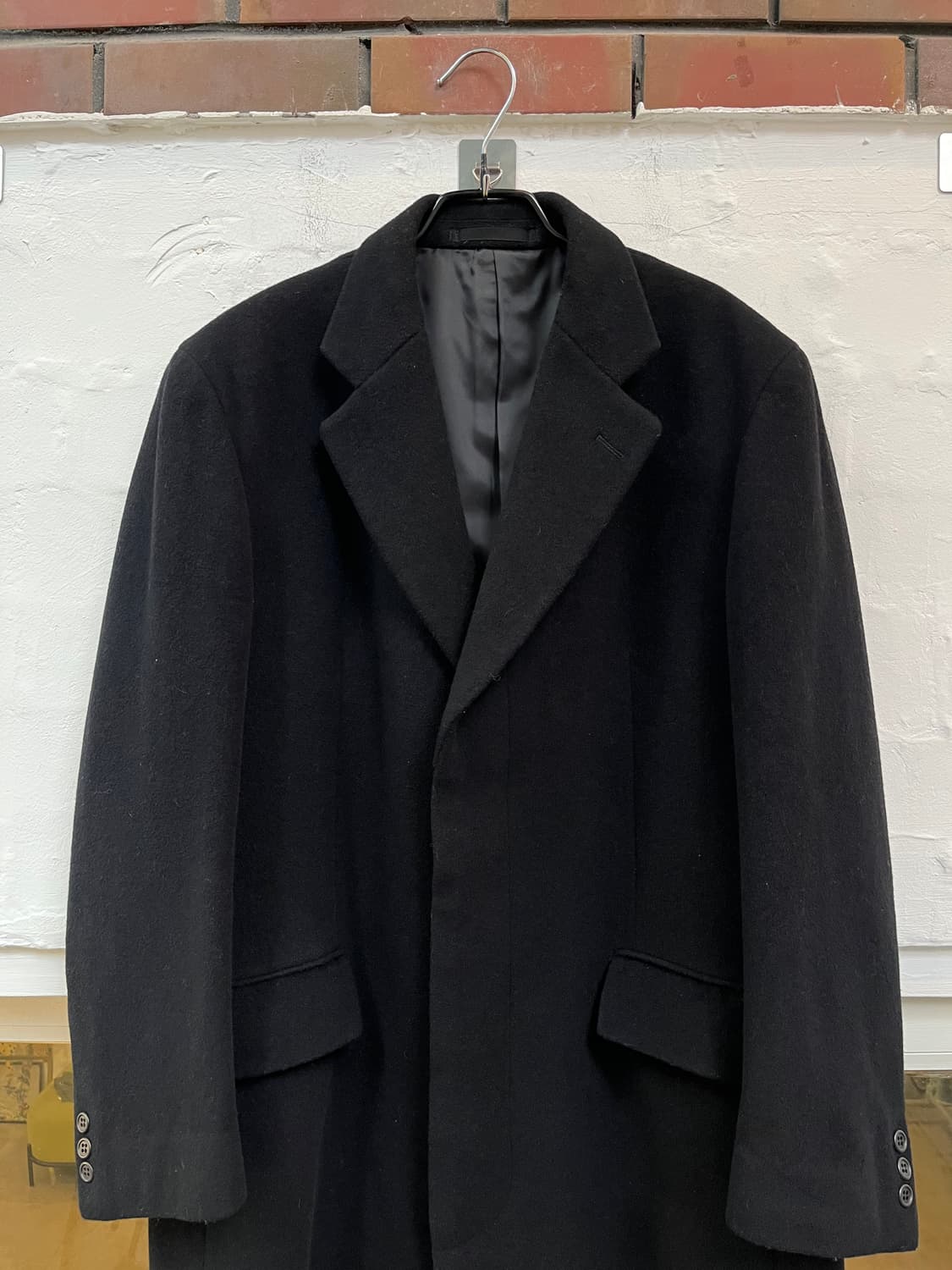 Farago 캐시미어 울 혼방 코트 블랙 L 상품이미지2