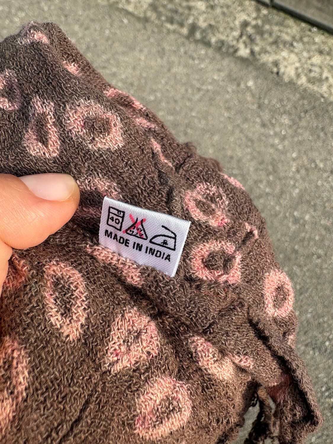 타이다이 그라데이션 히피 그런지 머플러 JPN  상품이미지7