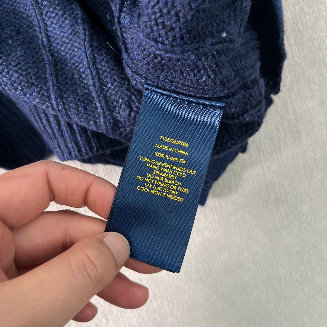 95 폴로랄프로렌 실크 꽈배기 반집업 니트 상품이미지7