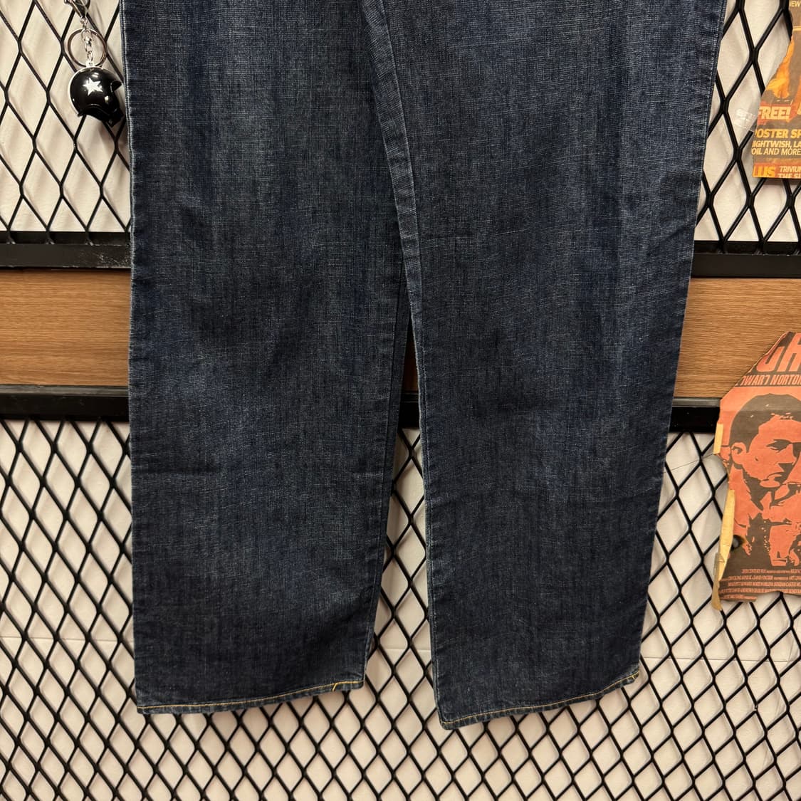 90s 마이클 코어스 데님 팬츠 후면 패치 포인트 다크 인디고 상품이미지4