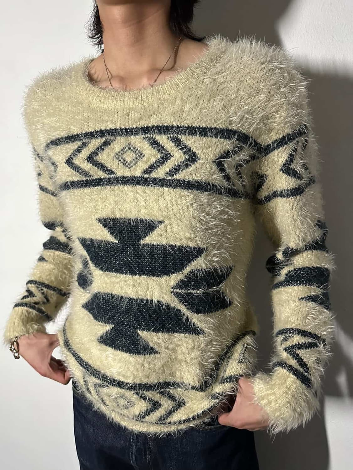 Revo Mohair Navajo Knit 상품이미지1