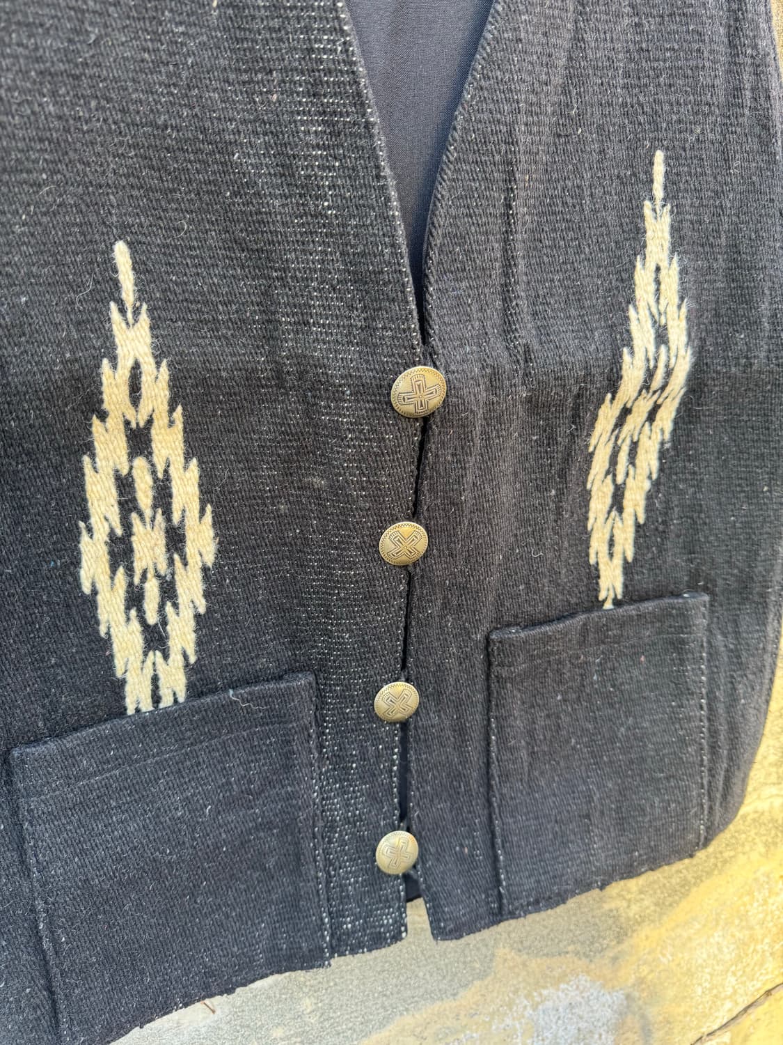 80s molina 빈티지 멕시코 러그 오르테가 치마요 베스트 조끼 상품이미지5