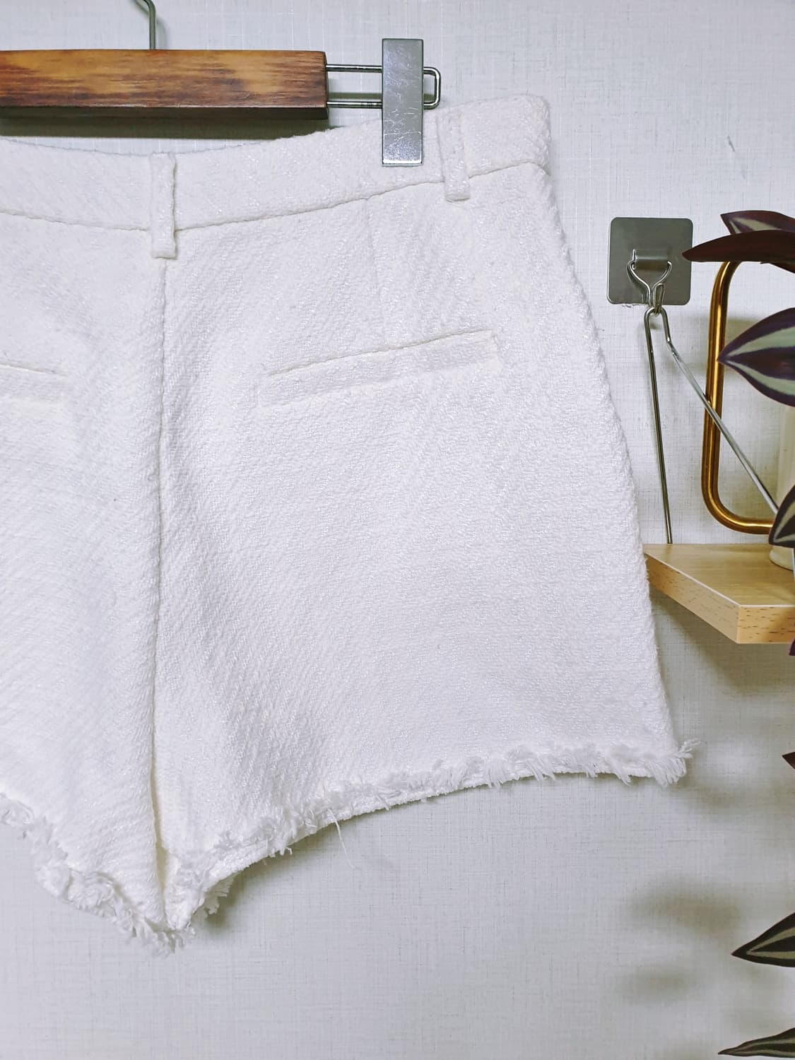 자라 트위드반바지 77 화이트 L 상품이미지2