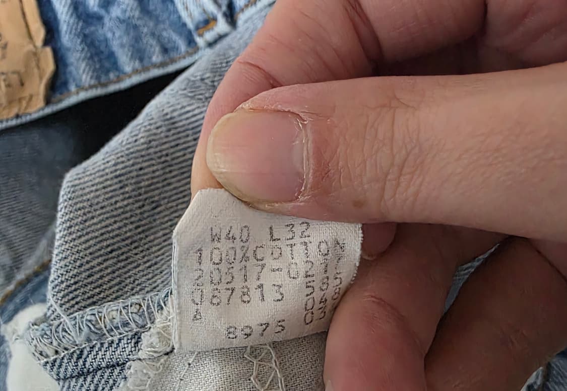 [40X32] 80s 빈티지 리바이스 517 부츠컷 데님 연청5 오렌지탭 상품이미지9