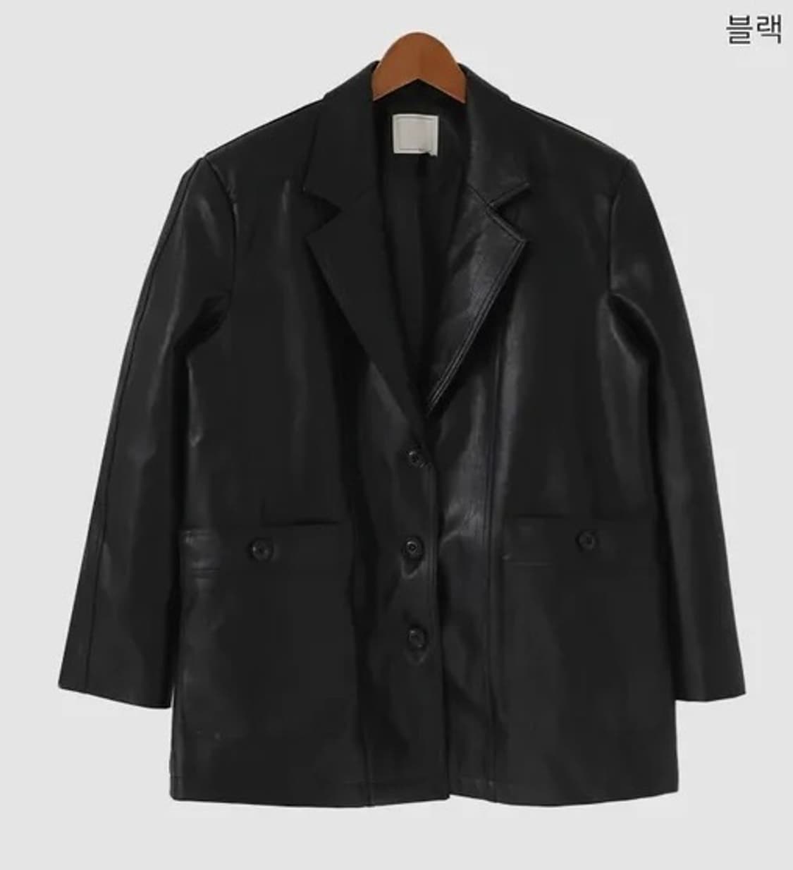 오버핏 레더자켓 상품이미지9